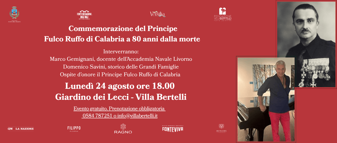 Commemorazione del Principe Fulco Ruffo di Calabria a 80 anni dalla morte