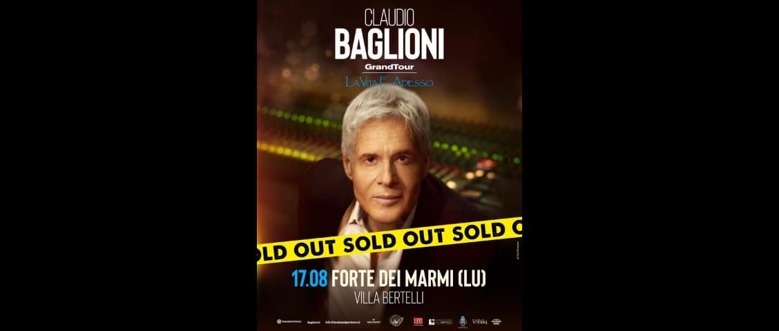 Villa Bertelli Live — Claudio Baglioni